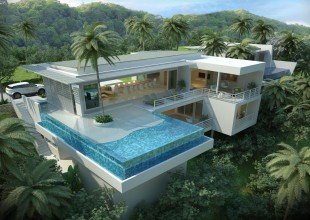 Koh samui, sea view, ocean views, sunset, luxury villa