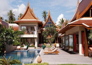 luxury beach villa, dhevatara cove, Lipa Noi beach, for sale, gated community, Koh Samui, thailand