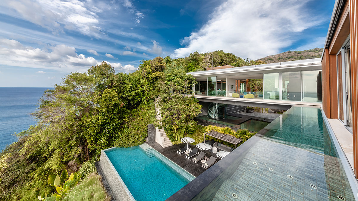 Phuket luxury villa, for sale, ocean front, villa mayavee